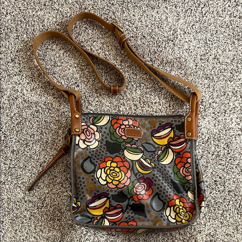 Lucky Brand Brown Crossbody Bag with Adjustable Strap